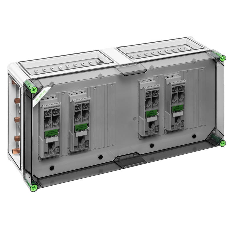 Skinnemonteret NH-afbryderkabinet - GST 4345-400